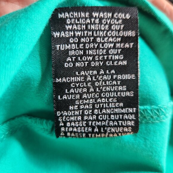 Nicole Miller Original Women's Top Tied Waist Size Medium Green Sleeveless New - Picture 9 of 10